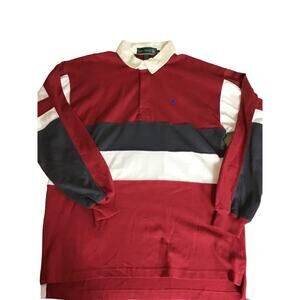Knight of Round Table Mens  Vintage Long/ Sl  Polo Shirt  Sz. Lrg Preppy  Y2K